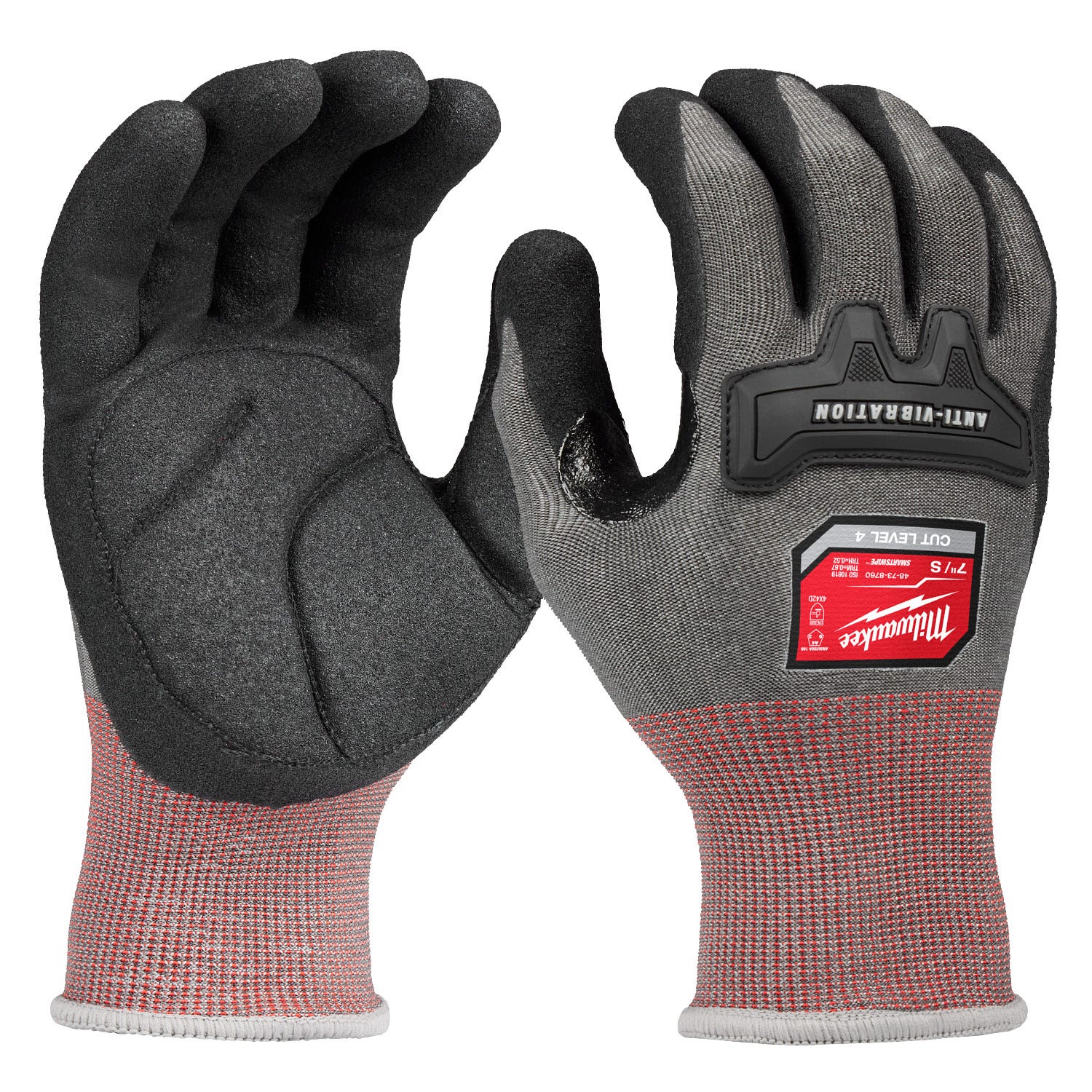 Milwaukee Anti-Vibration Cut Level 4 High Dexterity Nitrile Dipped Glove