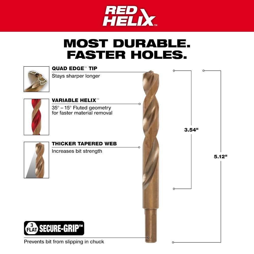 Milwaukee 48-89-2329 1/2 MilwaukeeThunderbolt Cobalt Drill Bit
