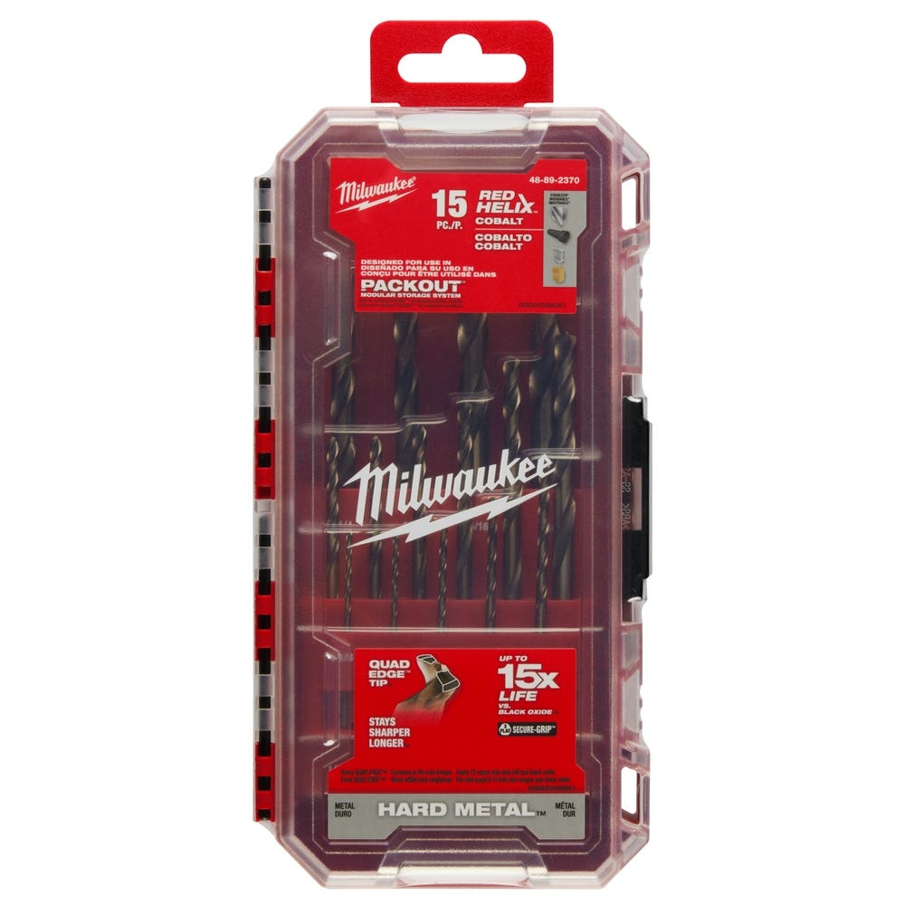Milwaukee 48-89-2370 RED HELIX Cobalt Drill Bit Set - 15PC – Tool Nut
