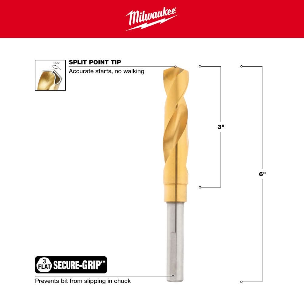 Milwaukee 48-89-4640 3/4" Titanium Silver and Deming Bit