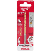 Milwaukee 48-89-4812 Metric Shockwave Titanium Red Helix 4.5mm