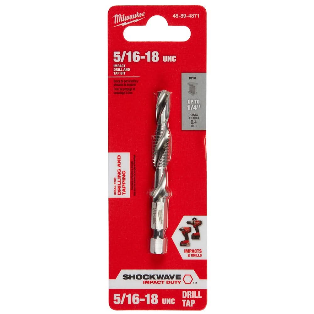 Milwaukee 48-89-4871 Shockwave 5/16-18 Impact Drill Tap