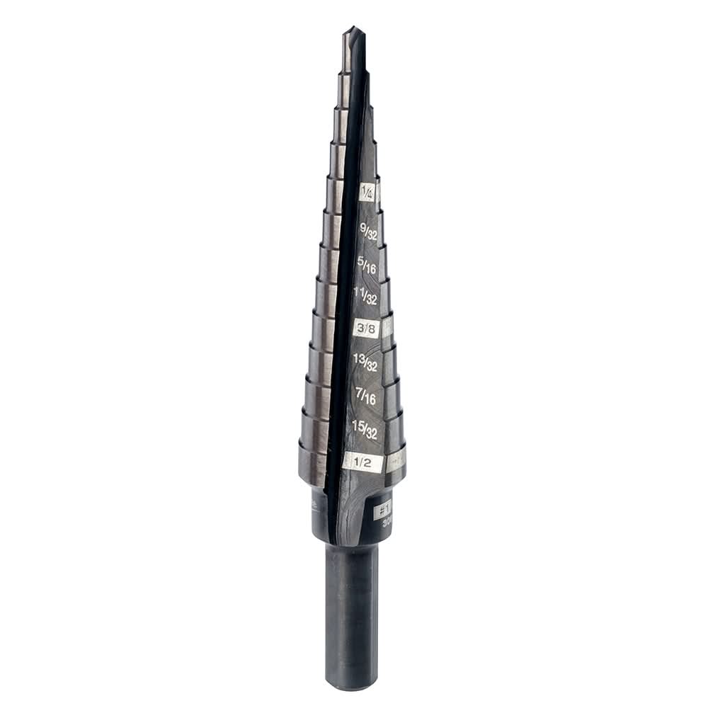 Milwaukee 48-89-9201 #1 Step Drill Bit, 1/8" - 1/2" by 1/32"