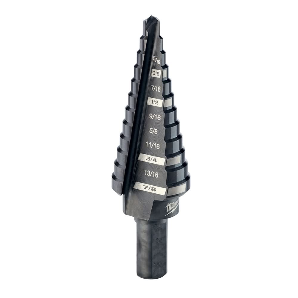 Milwaukee 48-89-9204 #4 Step Drill Bit, 3/16" - 7/8" by 1/16"