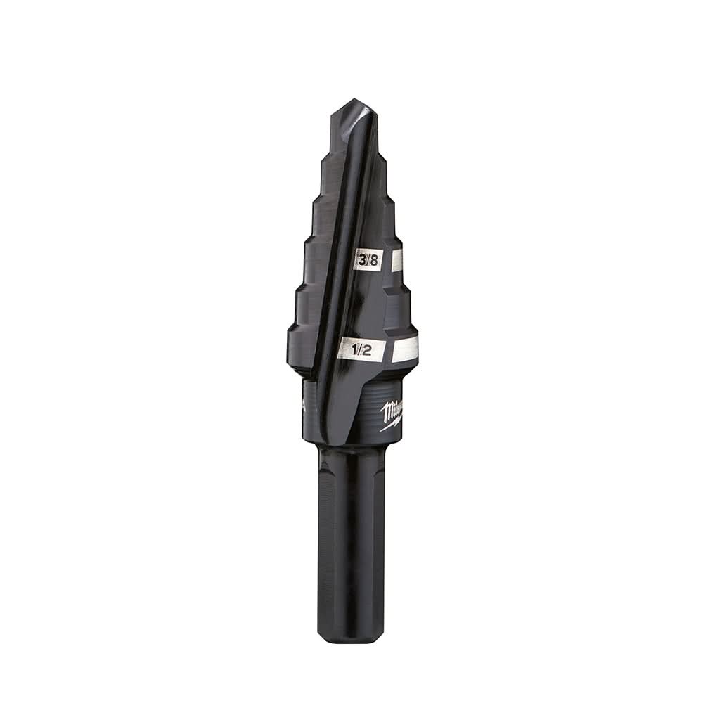 Milwaukee 48-89-9206 #6 Step Drill Bit, 3/8" & 1/2" by 1/16"