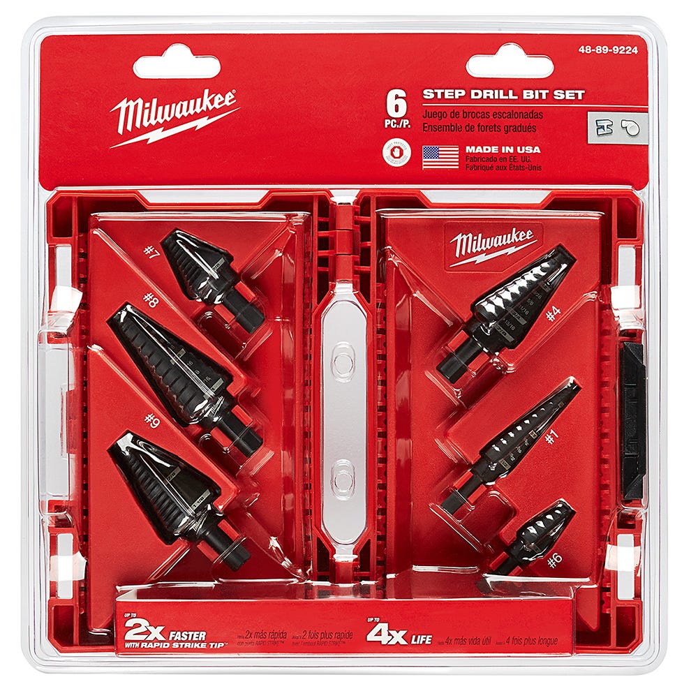 Milwaukee 48-89-9224 6-Piece Step Drill Bit Set