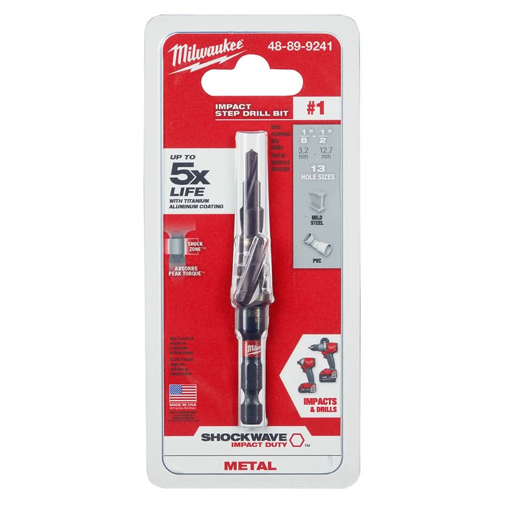 Milwaukee 48-89-9241 SHOCKWAVE Step Bit #1