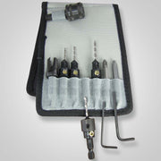 Snappy Tools 48010 10-Piece Deluxe Countersink Set w/ Belt Clip Pouch