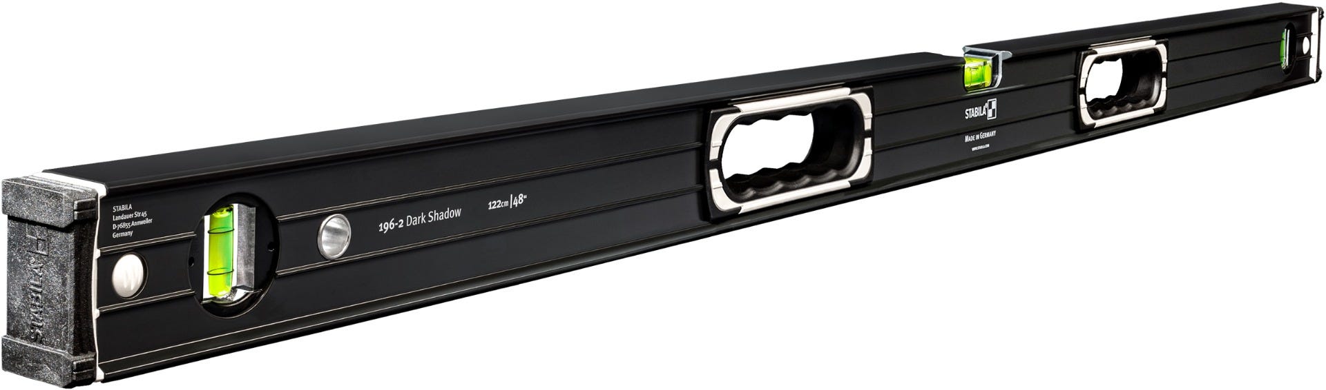 Stabila 37300 2-Piece Type 196 2-Piece Dark Shadow 24 in. / 48 in. Level Set