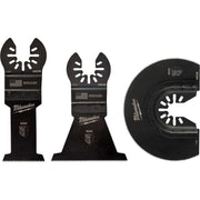 Milwaukee 49-10-9004 Open-Lok Wood Cutting Multi-Tool Blade, Variety Pack, 3-Pieces