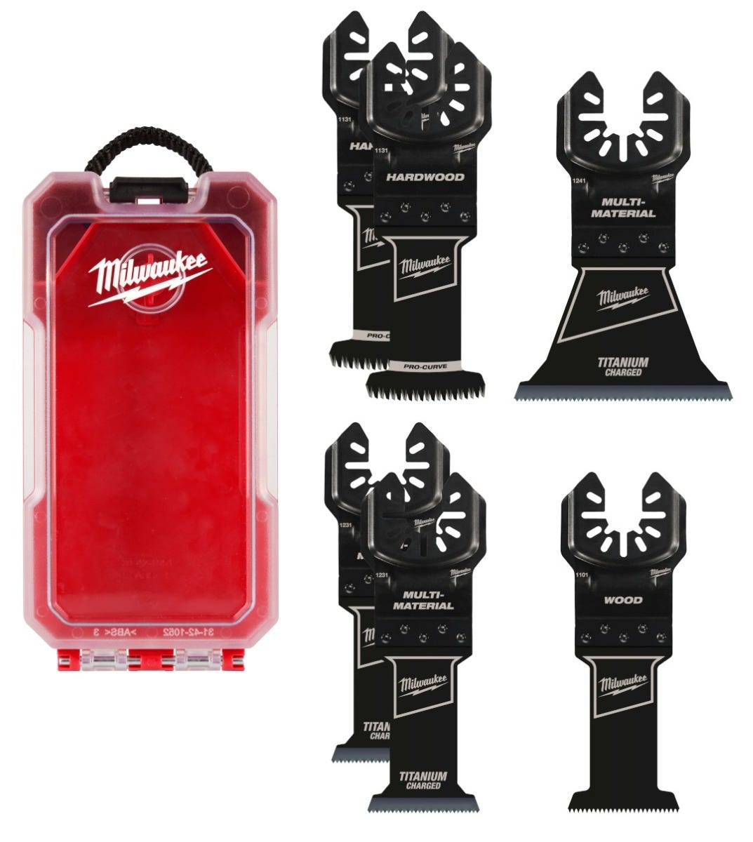 Milwaukee 49-10-9112 Open-Lok Multi-Tool Blade, Kit, 6-Pieces
