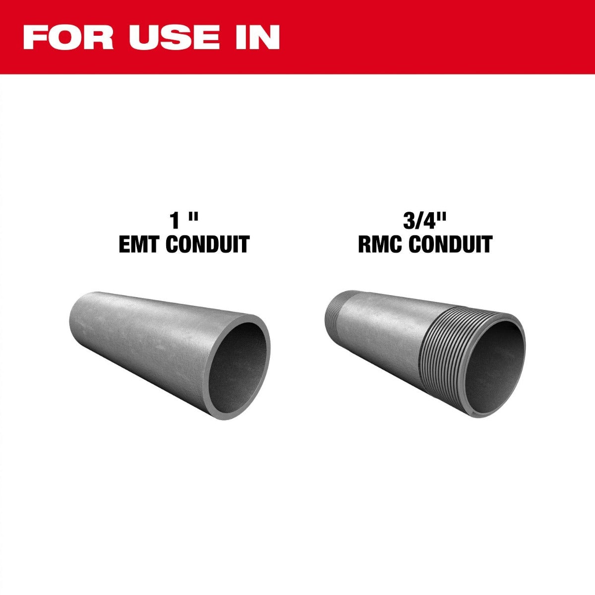 4in Rmc Coupling Capped Milwaukee 49-16-0001 1-in. EMT / 3/4-in. RMC Conduit Bending Shoe ...