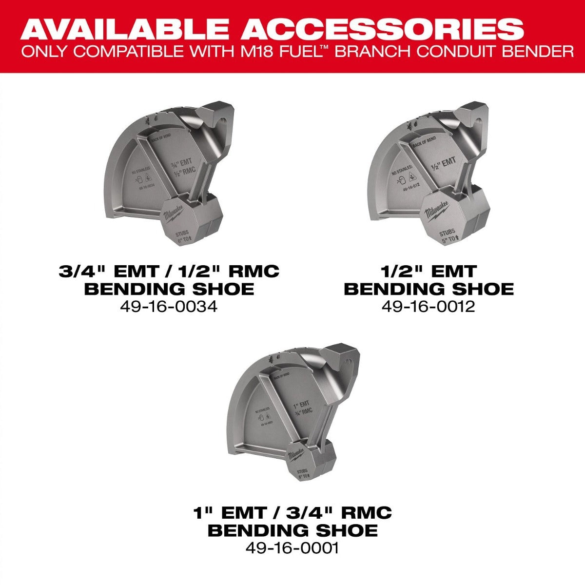 Milwaukee 49-16-0012 1/2-in. EMT Conduit Bending Shoe