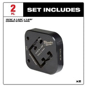 Milwaukee 49-16-1513 13/16" & 1-5/8" x 1-5/8" Combination Strut Shearing Dies