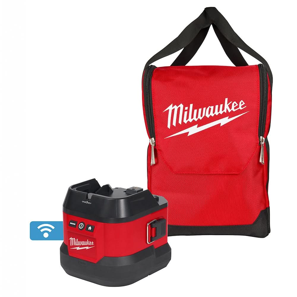 Milwaukee 49-16-2123B M18 Utility Remote Control Search Light Portable Base w/ Carry Bag