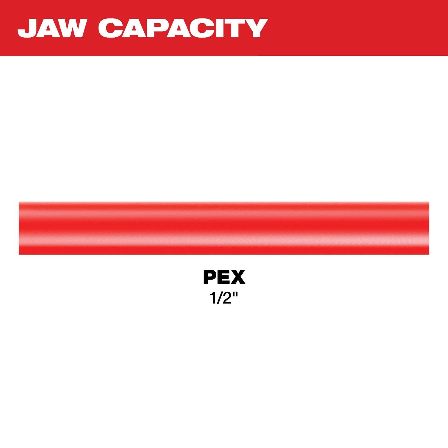 Milwaukee 49-16-2451C 1/2" PEX Crimp (F1807 & F2159) Jaw for M12 FORCE LOGIC Press Tool