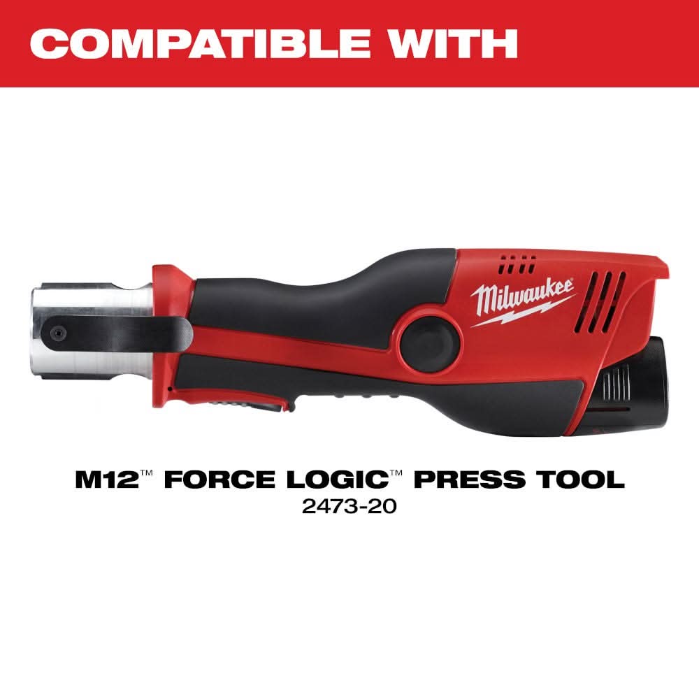 Milwaukee 49-16-2496X 1/2" - 1" IPS-P Pivoting Press Ring Kit for M12 FORCE LOGIC Press Tool