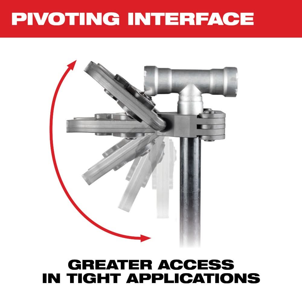 Milwaukee 49-16-2496X 1/2" - 1" IPS-P Pivoting Press Ring Kit for M12 FORCE LOGIC Press Tool