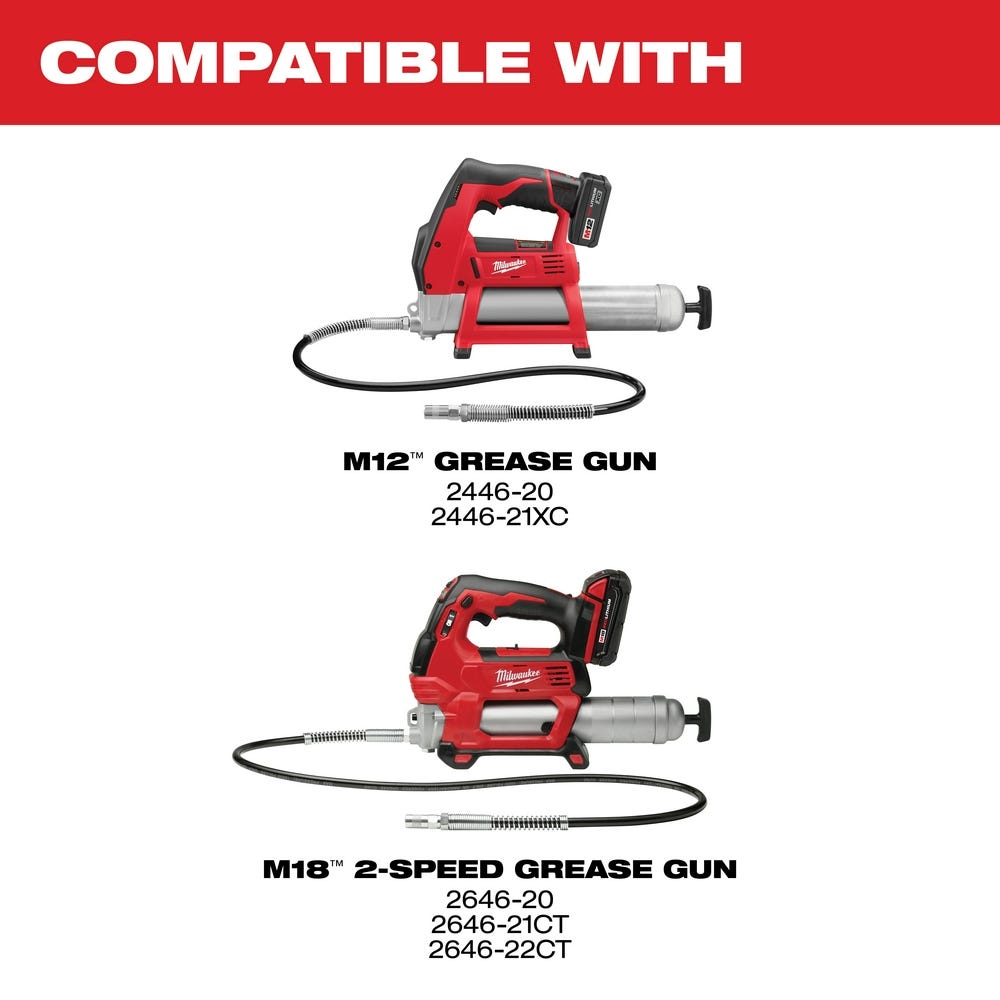 Milwaukee 49-16-2647 48" Grease Gun Replacement Hose w/ HP Coupler
