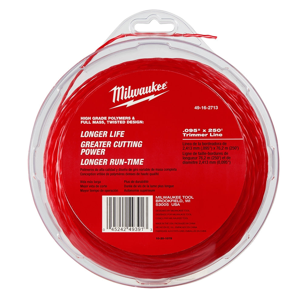Milwaukee 49-16-2713 .095" X 250' Trimmer Line