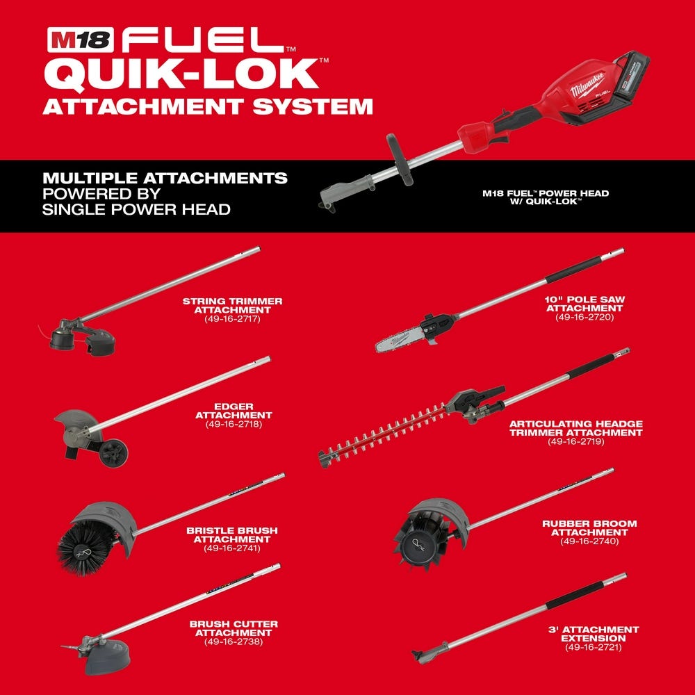 Milwaukee 49-16-2721 M18 FUEL QUIK-LOK 3' Attachment Extension