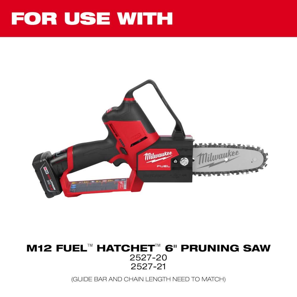 Milwaukee 49-16-2733 6-Inch Hatchet Pruning Saw Guide Bar