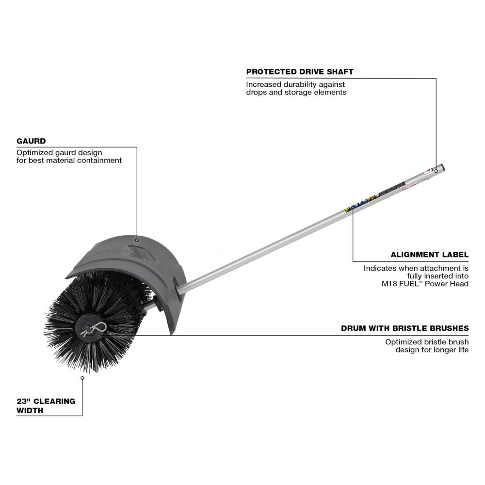 Milwaukee 49-16-2741 QUIK-LOK Bristle Brush Attachment