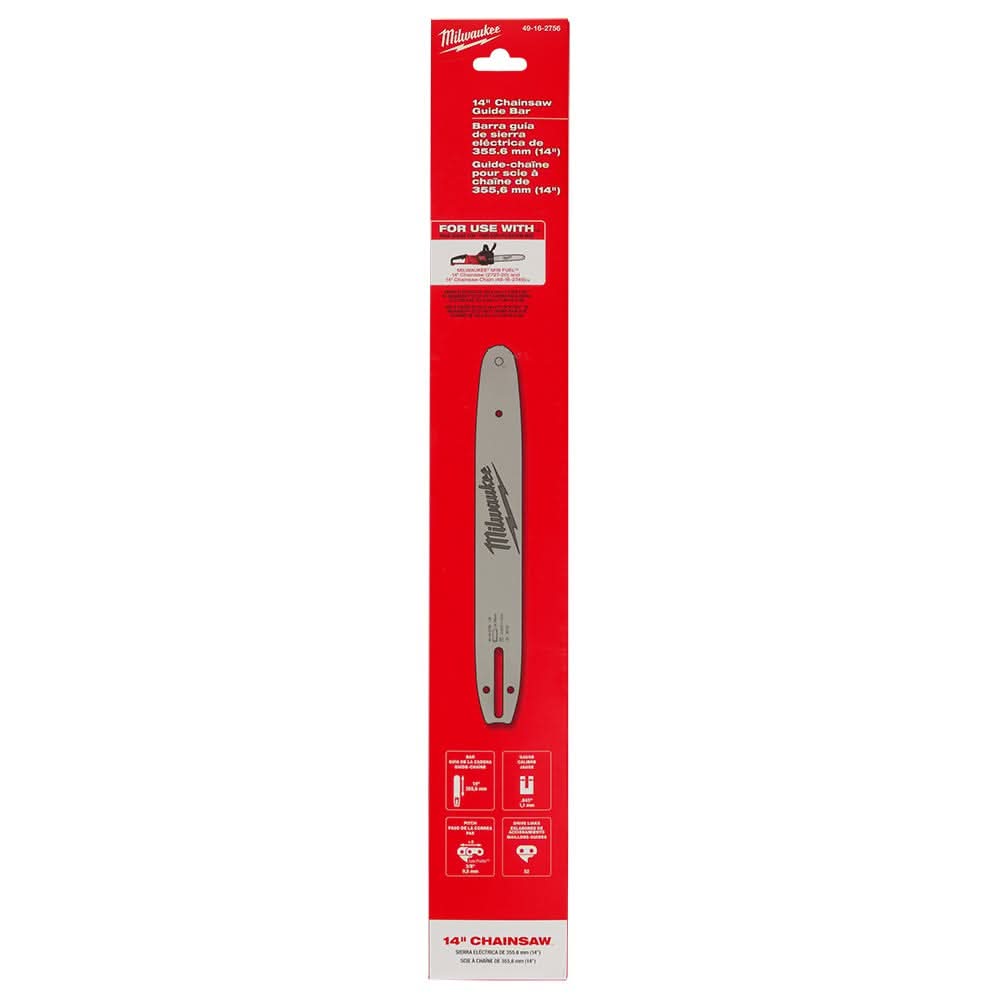 Milwaukee 49-16-2756 14-In Chainsaw Guide Bar