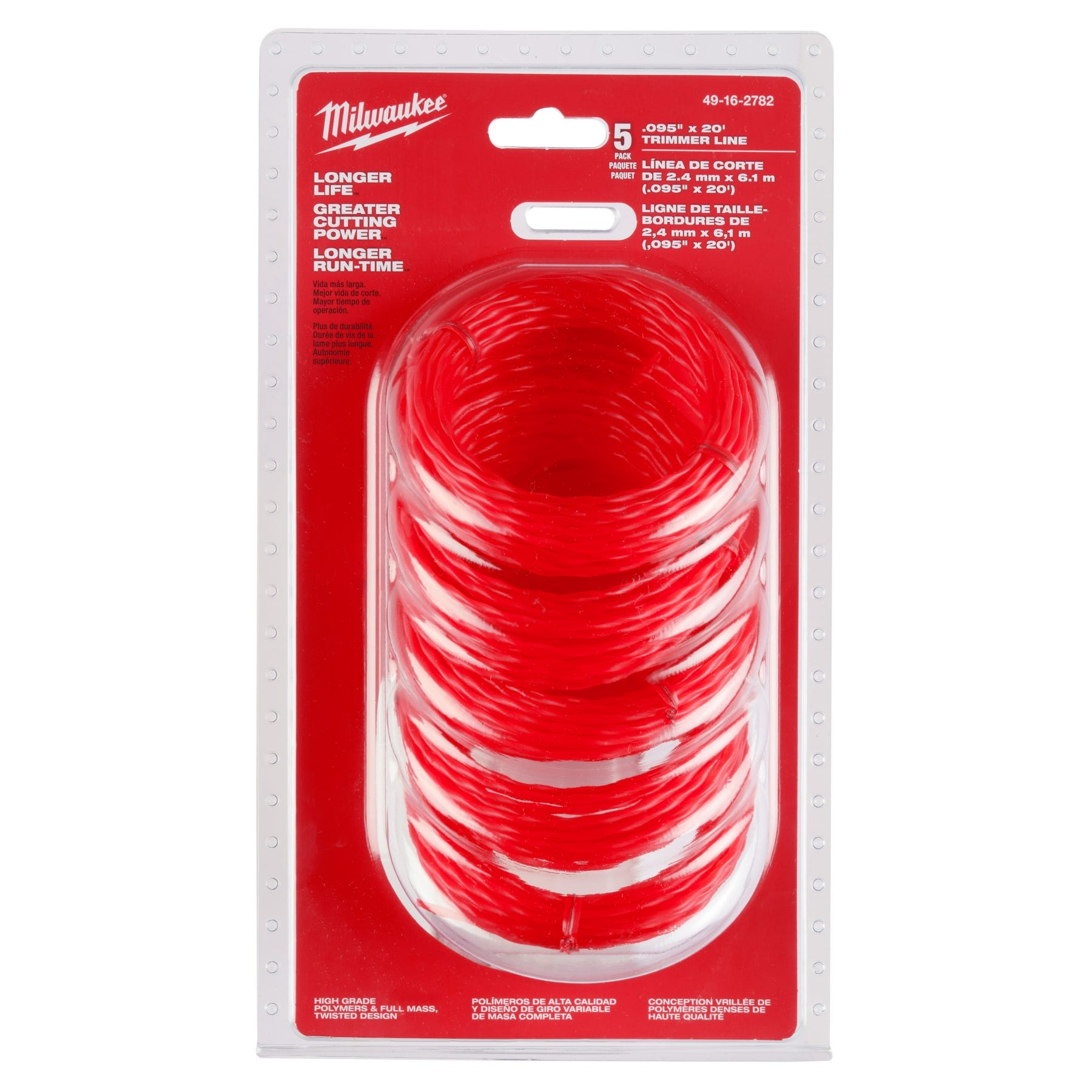 Milwaukee 49-16-2782 Milwaukee 5 Pack of 20 Pre-Cut .095