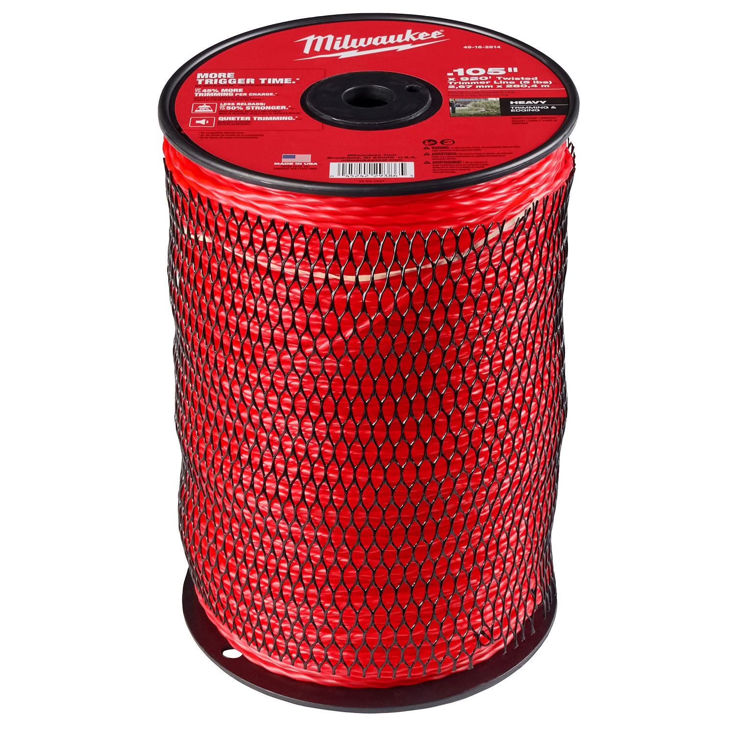 Milwaukee 49-16-2814 Twisted Trimmer Line, 0.015" x 920' (5 lb.)