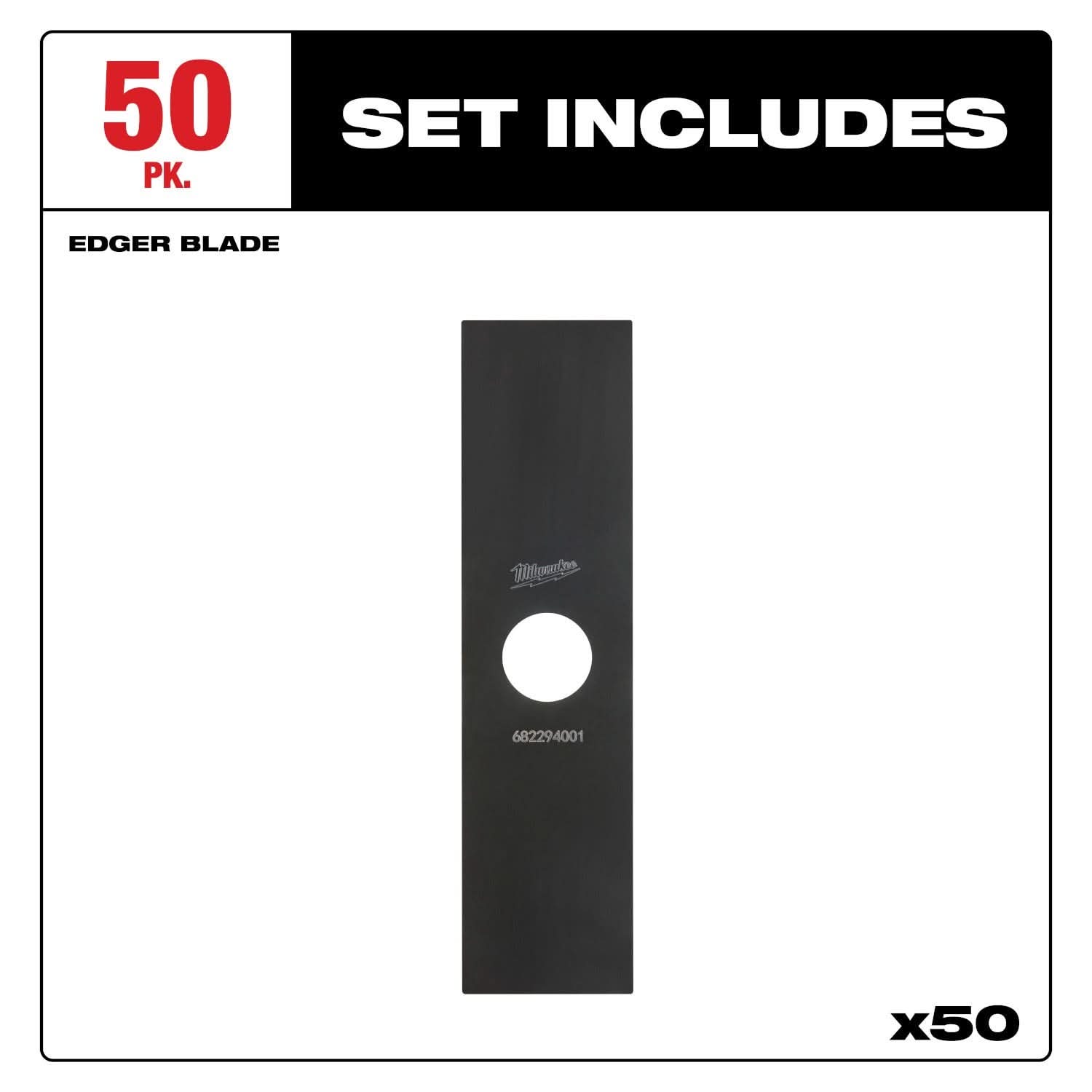 Milwaukee 49-16-2816 Edger Blade, 8 in. (50-Pack)