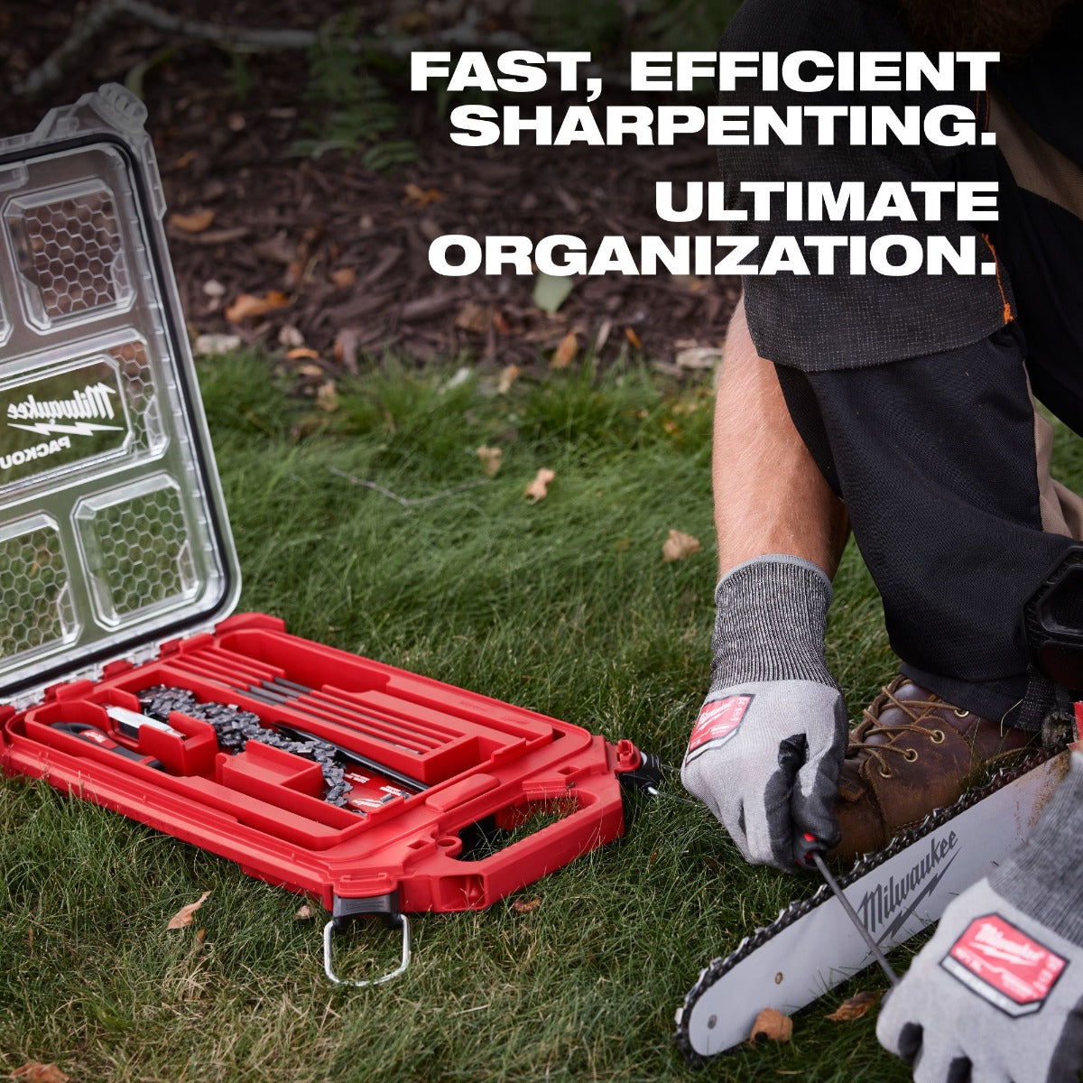 Milwaukee 49-16-2880 9pc Saw Chain Sharpening Set with PACKOUT