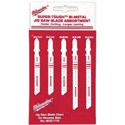 Milwaukee 49-22-1178 T-Shank Wood And Metal Assortment, 5-Pack