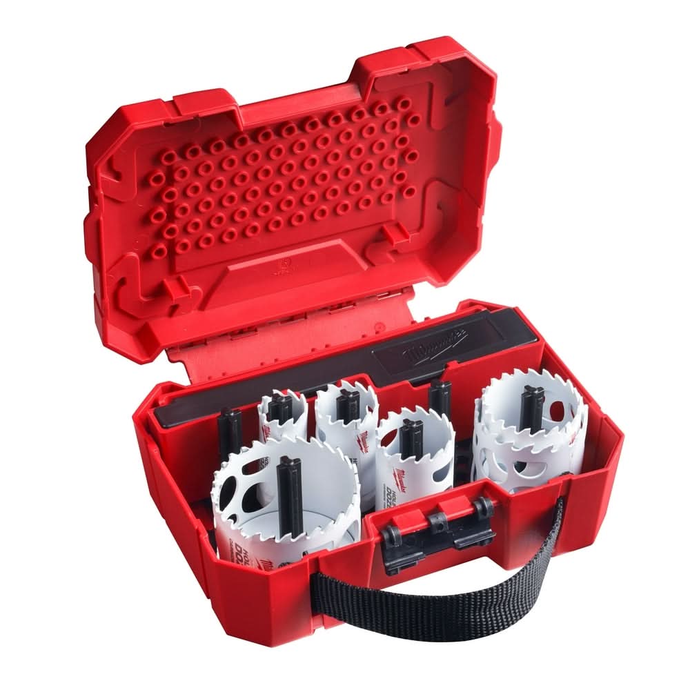 Milwaukee 49-22-3084 10 PC HOLE DOZER with Carbide Teeth Hole Saw Electrician's Kit