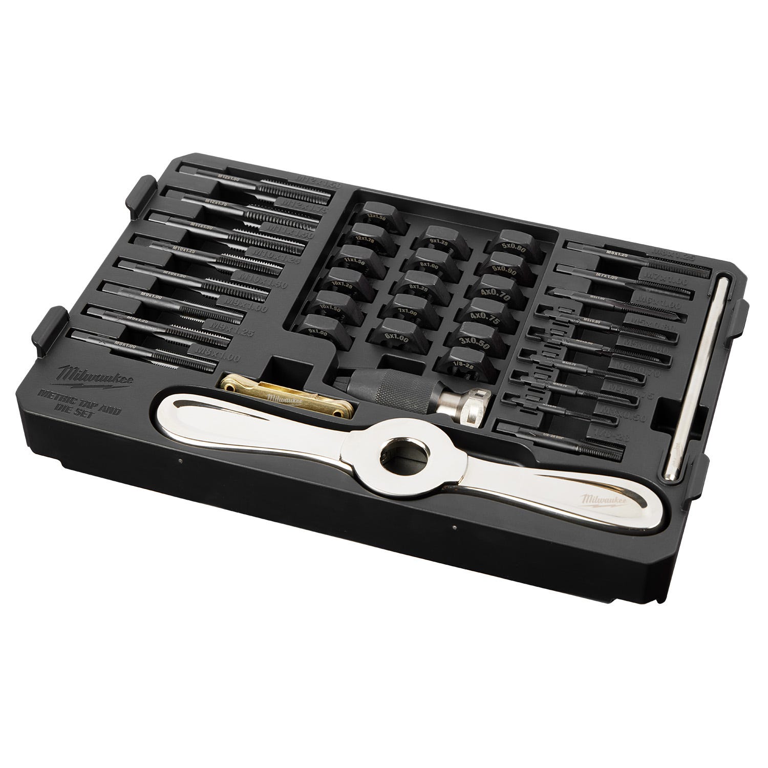 Milwaukee 49-22-5603 38PC Metric Tap & Die PACKOUT Set w/ Hex-LOK 2-in-1 Handle