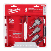 Milwaukee 49-22-8610 One-piece Carbide Hole Cutter 4-Piece Kit