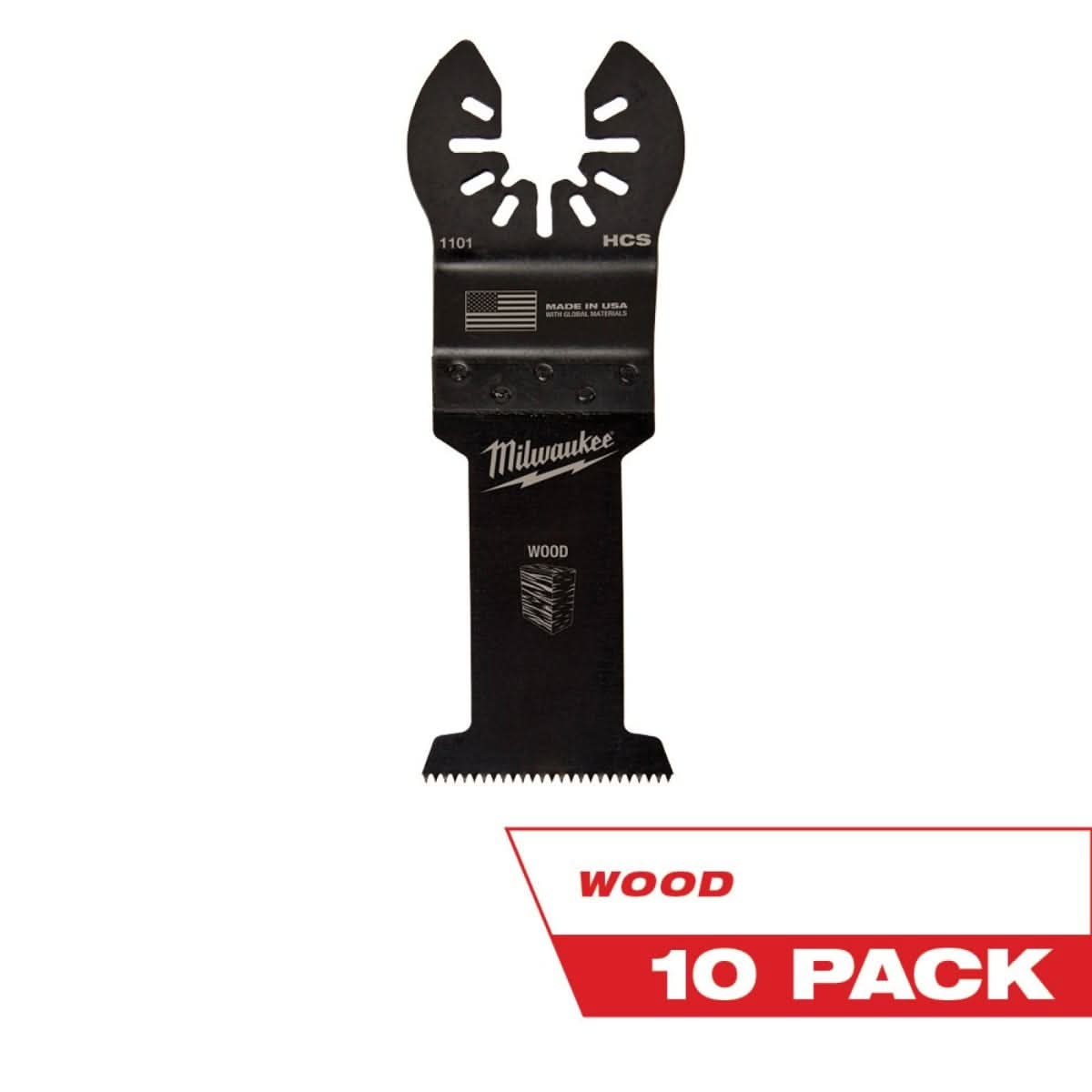 Milwaukee 49-25-1109 Open-Lok 1-3/8-Inch Hcs Wood Blade, 10-Pack