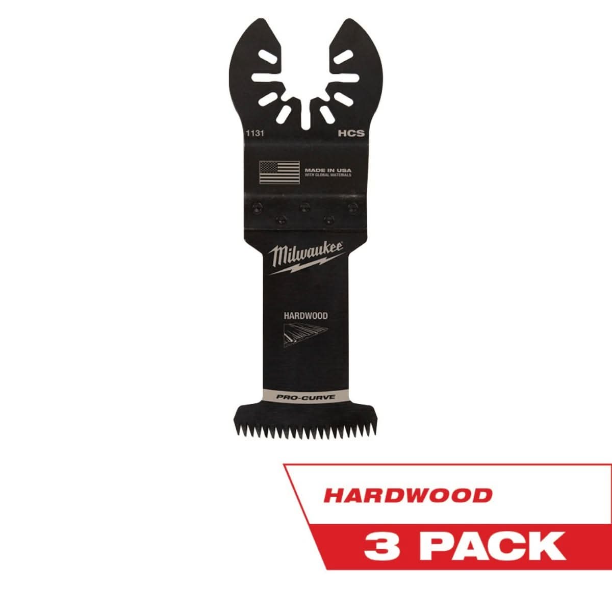 Milwaukee 49-25-1133 Open-Lok 1-3/8-Inch Hcs Japanese Tooth Pro-Curve Hardwood Blade, 3-Pack