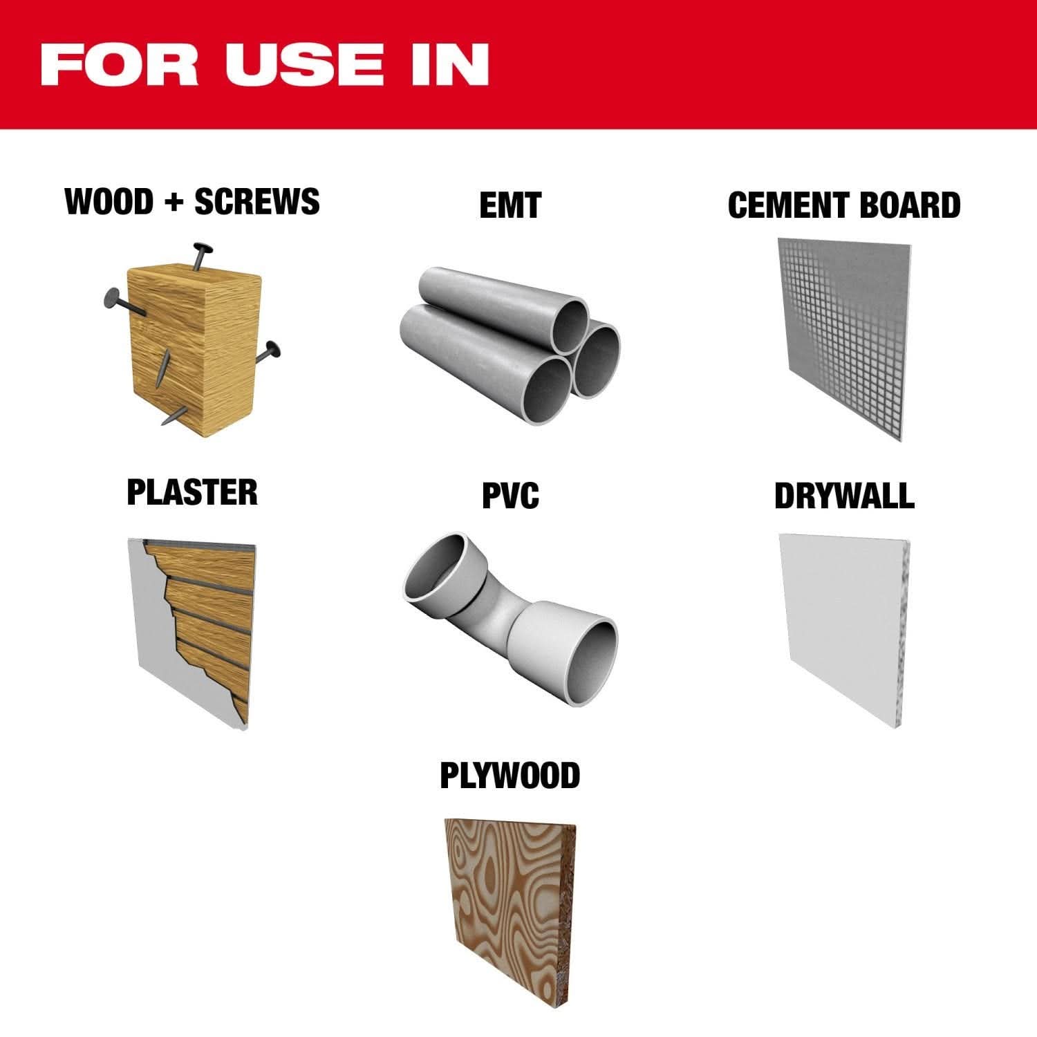 Milwaukee 49-25-1569 NITRUS CARBIDE Extreme Metal Universal Fit OPEN-LOK Multi-Tool Blade 10PK