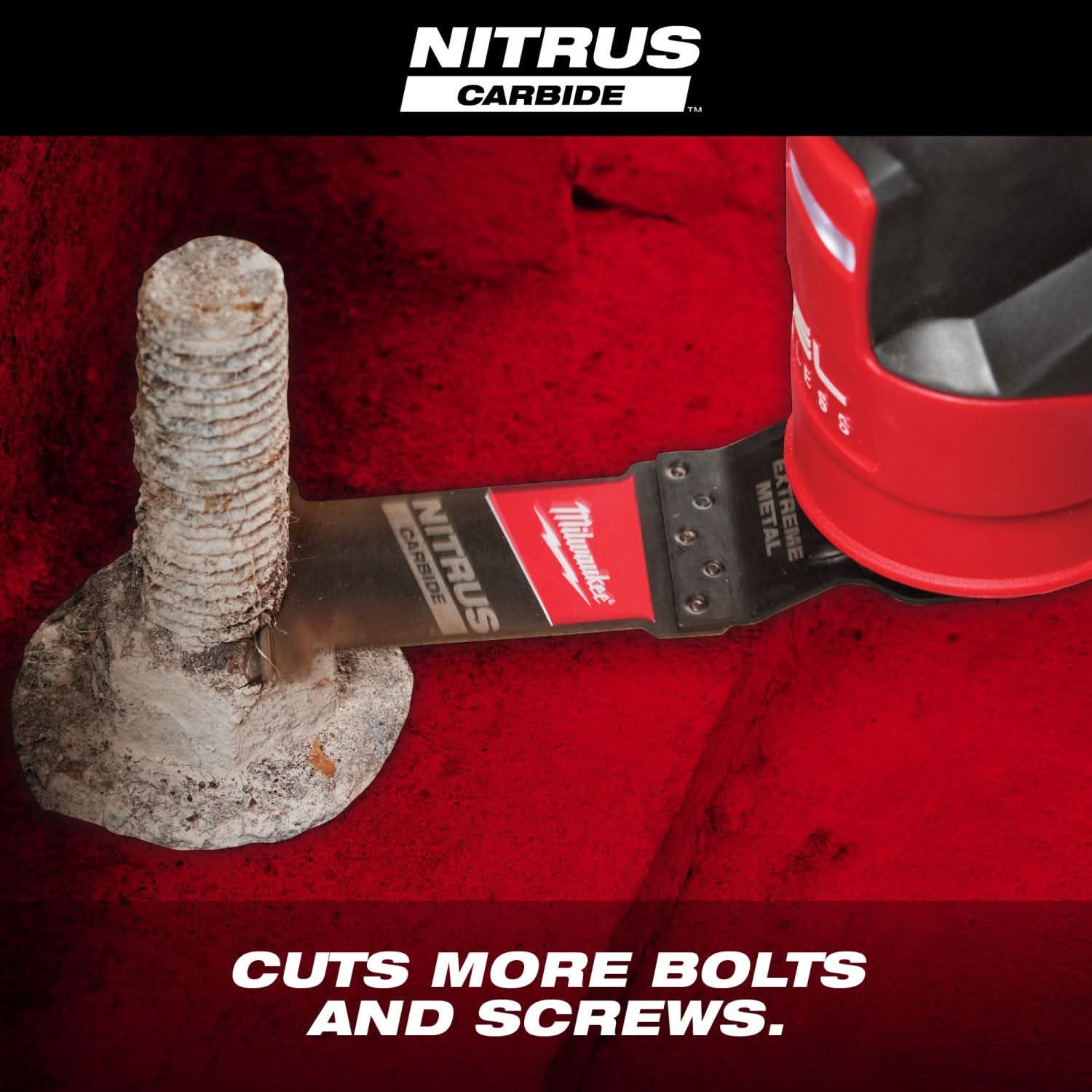 Milwaukee 49-25-1569 NITRUS CARBIDE Extreme Metal Universal Fit OPEN-LOK Multi-Tool Blade 10PK
