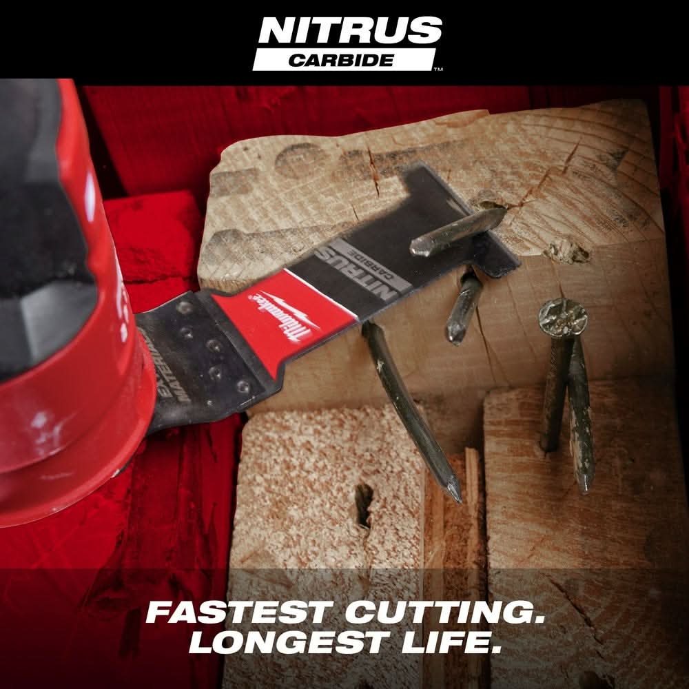 Milwaukee 49-25-1575 NITRUS CARBIDE Extreme Materials Universal Fit OPEN-LOK Multi-Tool Blade 5PK