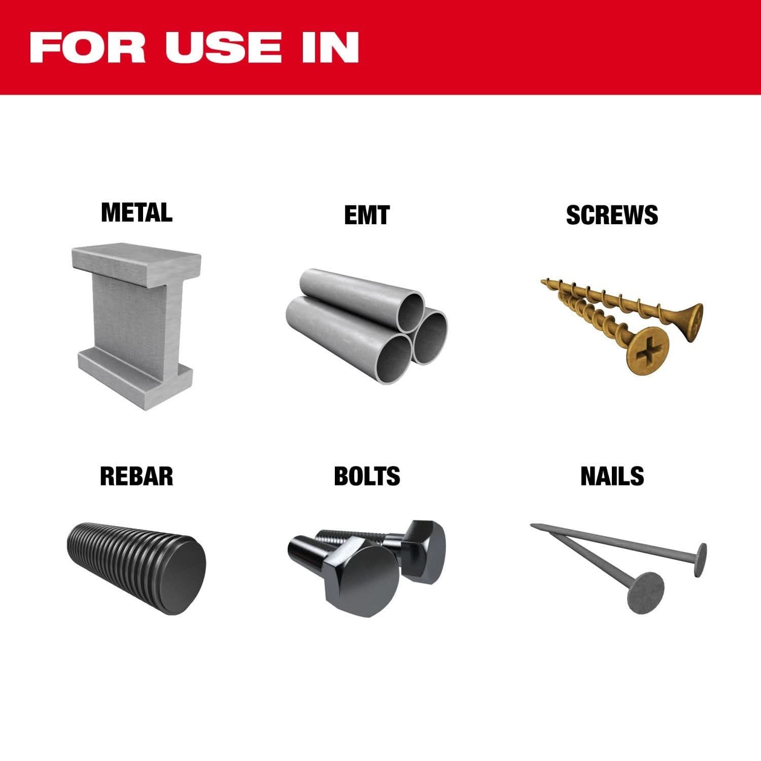 Milwaukee 49-25-1579 NITRUS CARBIDE Extreme Materials Universal Fit OPEN-LOK Multi-Tool Blade 10PK