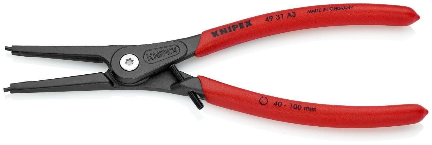 Knipex 49 31 A3 External Precision Snap Ring Pliers-Limiter