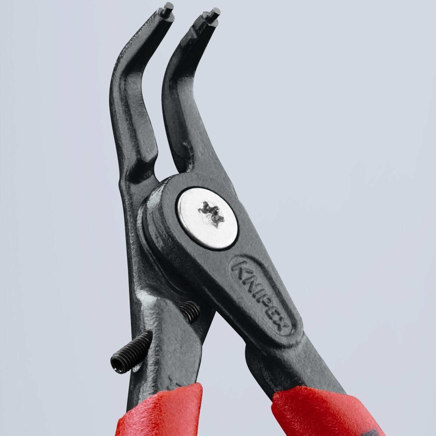 Knipex 49 41 A11 External 90&deg; Angled Precision Snap Ring Pliers-Limiter