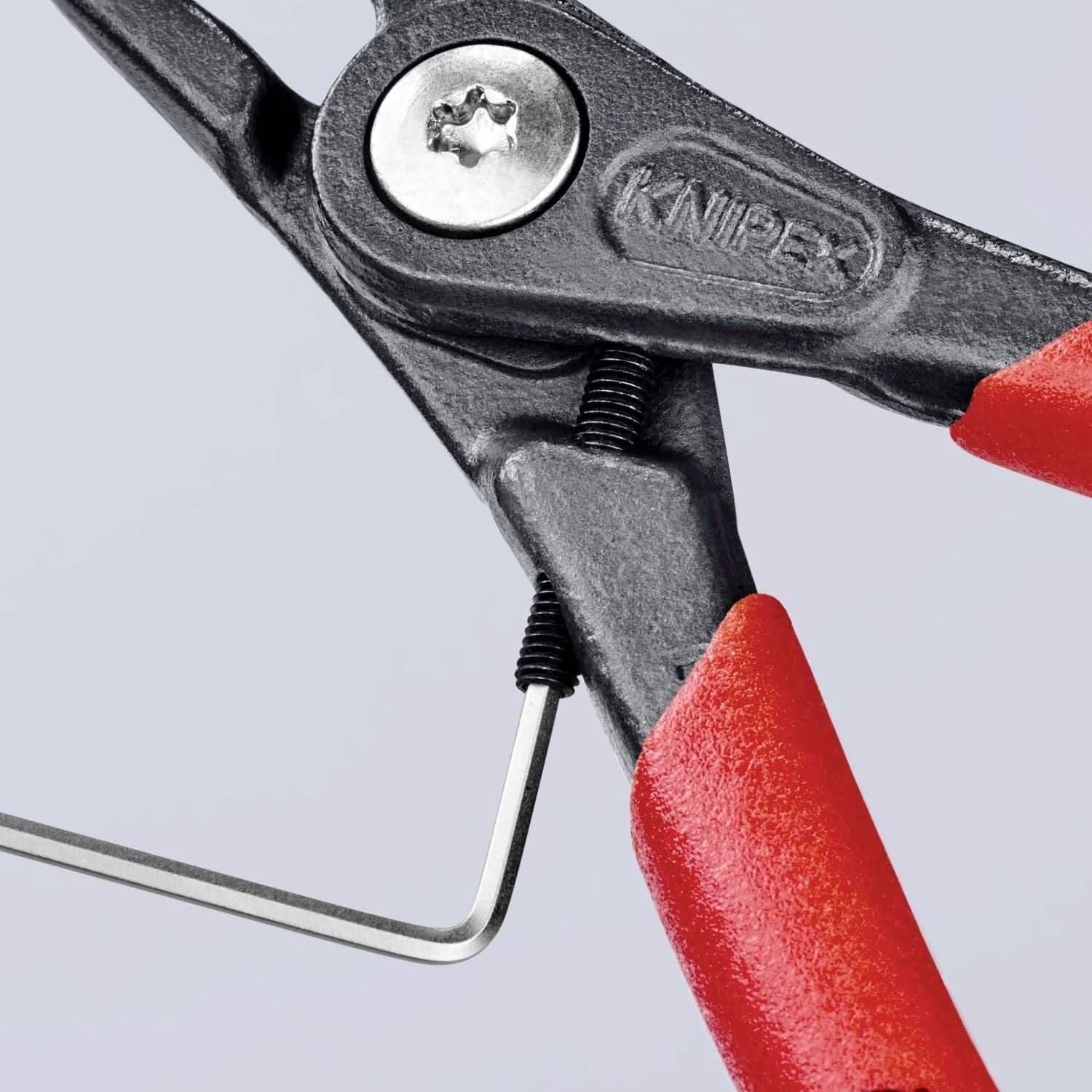 Knipex 49 41 A11 External 90&deg; Angled Precision Snap Ring Pliers-Limiter
