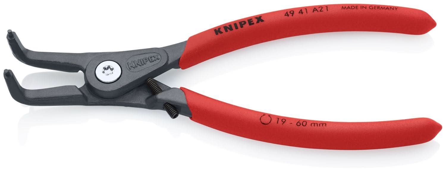 Knipex 49 41 A21 External 90&deg; Angled Precision Snap Ring Pliers-Limiter