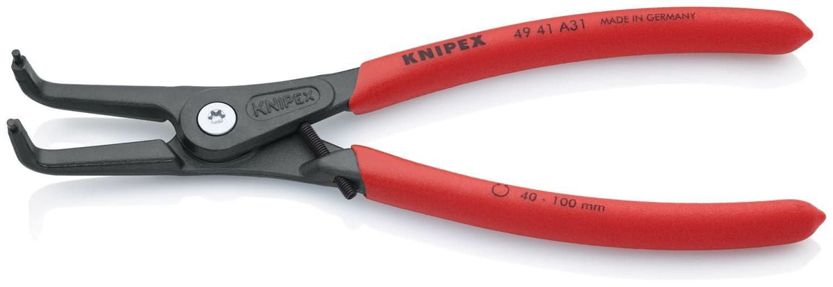 Knipex 49 41 A31 External 90&deg; Angled Precision Snap Ring Pliers-Limiter