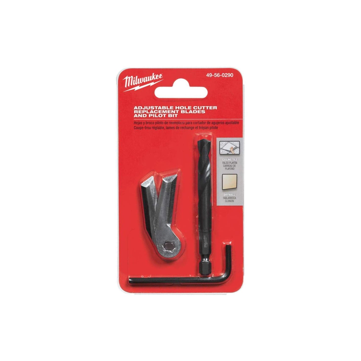 Milwaukee 49-56-0290 Adjustable Hole Saw Replacement Blades and Pilot Bit