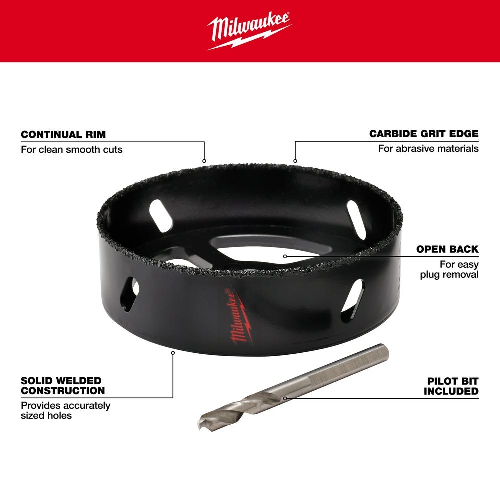 Milwaukee 49-56-0305 6-3/8" Recessed Light Hole Saw