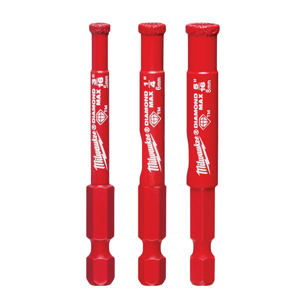 Milwaukee 49-56-0500 DIAMOND MAX Diamond Grit Hole Saw, 3-Piece Set